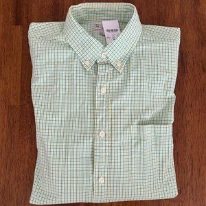 JCrew Factory NWT Lime Green Checkered Button Down